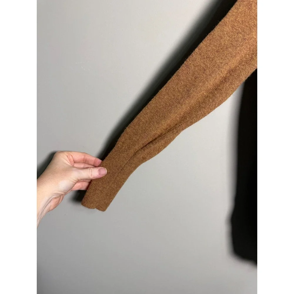 J.Crew XXS Camel Wool Blend Longline‎ Crewneck Sweater